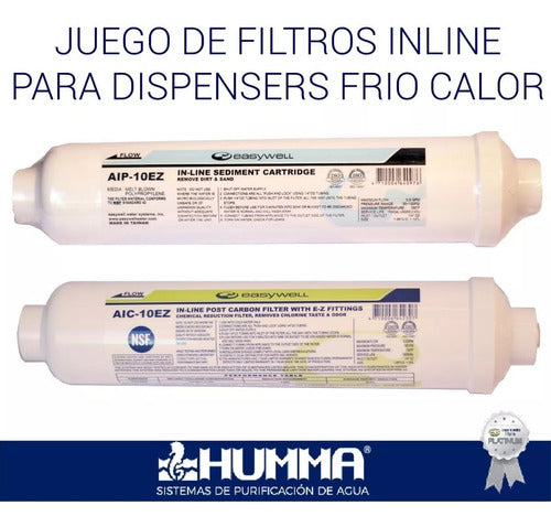 Filtros Inline Purificadores Dispenser Agua X 2 Un. Humma 1