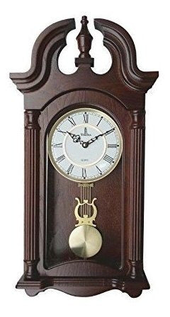 Verona Elegante Reloj De Pared Con Pendulo De Madera Con Fr 1