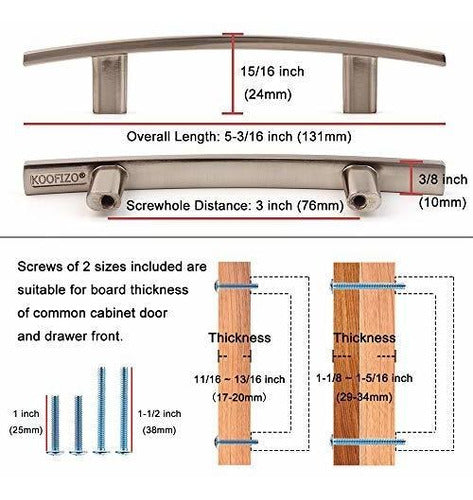 Tirador Barra Curvada Para Armarios 76 Mm Bronce Pack 10 1