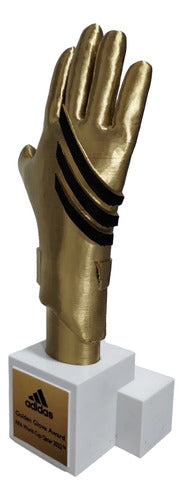 Ulesna3D Trofeo Golden Glove 20cm Alto - Guante Dibu Martinez Qatar 1