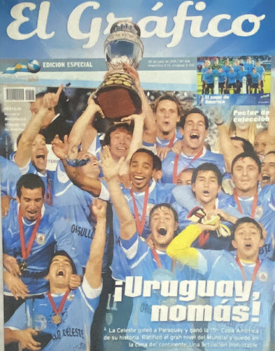 2 Revistas Copa América 2011, Uruguay Campeón Fútbol, F2 Ej3 0