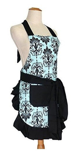 G2plus Floral Aprons for Women with Pockets 1