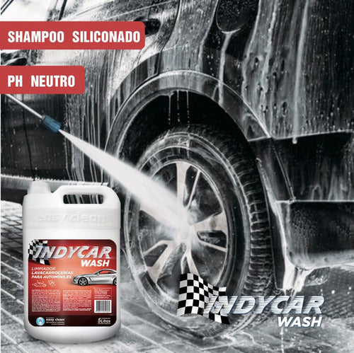 Easy Clean Indycar Siliconized Car Shampoo 5L Canister 1