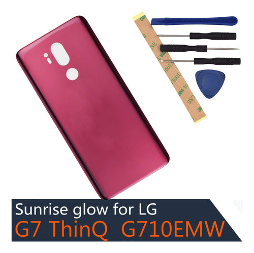 Carcasa Trasera De Cristal Para LG G7 Thinq Raspberry Rose 1