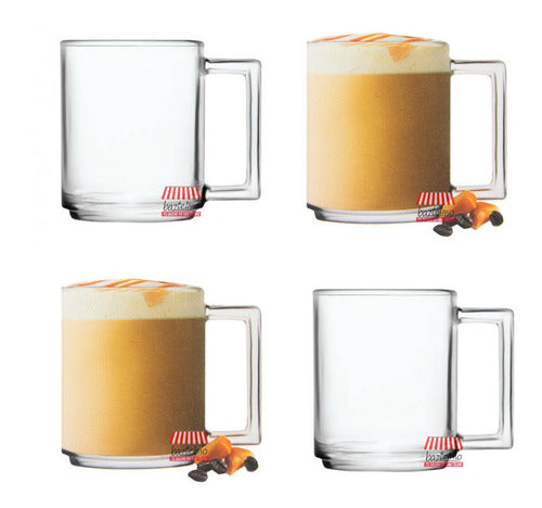 Nespresso 8 Jarros Mug 255ml Cafe Nespresso Latte Taza Desayuno 2 Pack 1