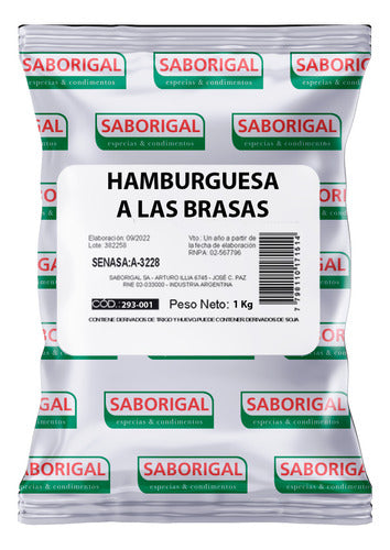 Saborigal Kit Int Hamburguesas A Las Brasas + Aglutinante + Papel 15x15 0