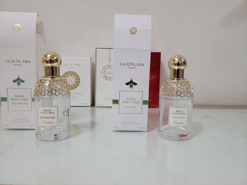 Lote Frascos Vacios Guerlain  Aqua Allegoria Caja Colección 1