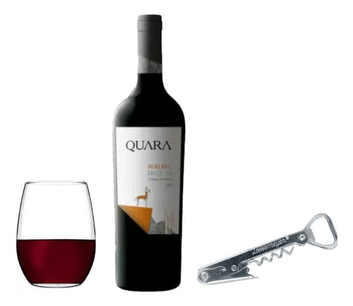 Wine Quara + Rigolleau Goblet + Loekemeyer Corkscrew Combo 0