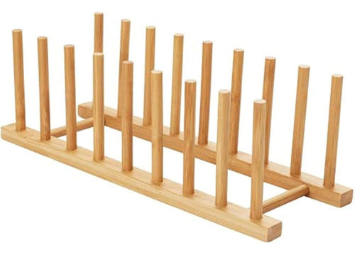 Generic Bamboo Plate Rack, Support 0