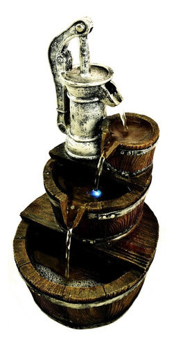 Large Water Fountain 42.5cm Aljibe Jars + Led Light Zn 0