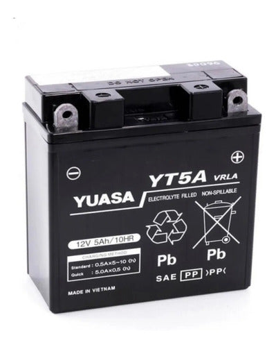 Bateria Yuasa Yt5a 12n53b Fz Xtz Ybr Rouser 135 Rpm 0