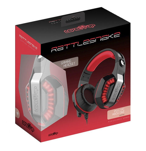 Level Up Rattlesnake Gamer Headset PS4 PC Xbox One with Microphone 5