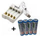 Pilas Recargables Aa Set X4 Unidades 4800 Mah Con Cargador 1