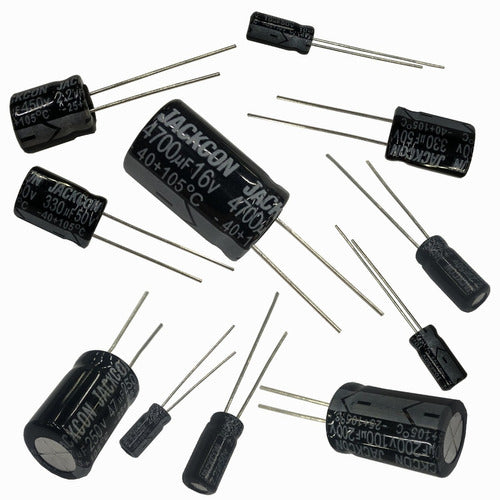 Jackcon Electrolytic Capacitor 2200uF x 25V 105° 13x21 Pack of 10 Pcs 1