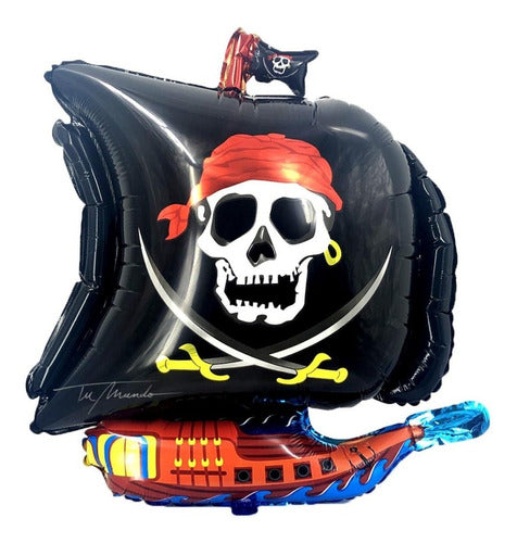 Globo Barco Pirata - 70 X 85 Cm - Universo Mágico 0