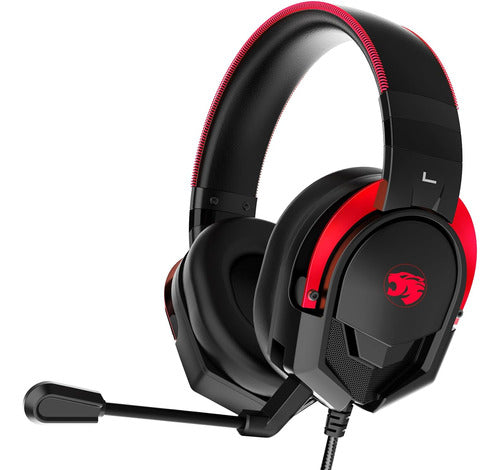 Auriculares Gaming Con Micrófono, Cancelación De Ruido, Rojo 0