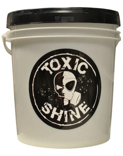 Balde Toxic Shine Lavado Auto Moto Con Tapa 10l Detailing 1