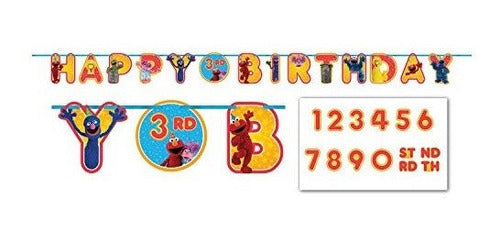 Sesame Street 2 Ribbon Letter Banner 0