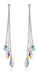 Pendientes De Multiples Gotas De Cambio De Color Platinumpla 0