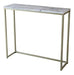 Tilly Lin Modern Accent Faux Marble Console Table, Gold Meta 0