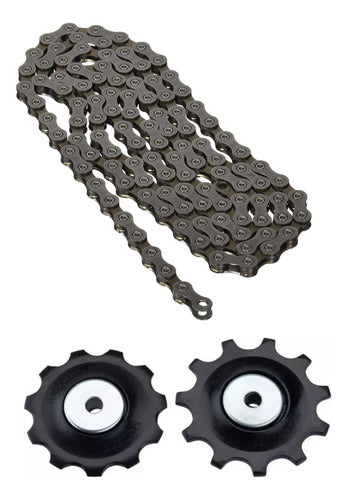 Shimano Set Transmission Chain + Shift Pulleys 10v 0