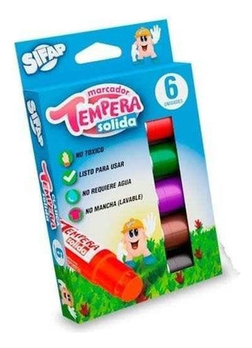 Sifap Solid Tempera Kit Complete x24 Colors 2