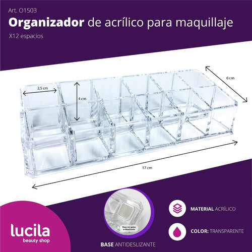 Acrylic Makeup and Cosmetics Organizer O1073 1