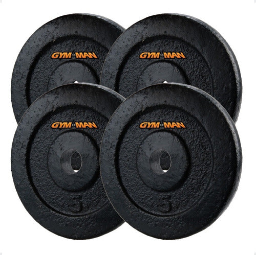 20 Kilos Solid Cast Iron Dumbbell Weight Plates Set 3