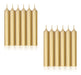 Set of 50 Short Candles - Gold / Silver 4