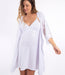 Vridda White Maternity Robe - Lace Detail 2