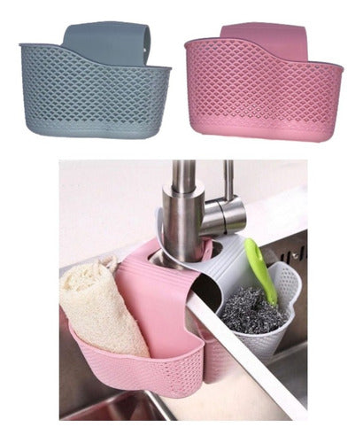 Eldorado IMEX Double Kitchen Sponge Holder with Draining Rack 3