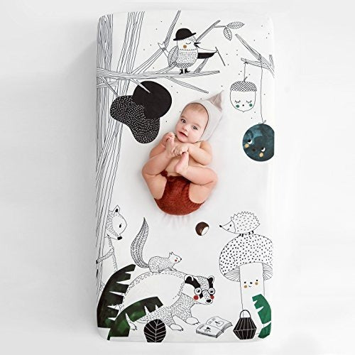 Rookie Humans 100% Cotton Sateen Crib Sheet 1