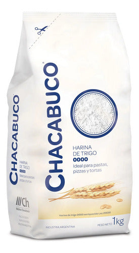 Chacabuco Wheat Flour 0000 1kg Pack of 10 Units 0