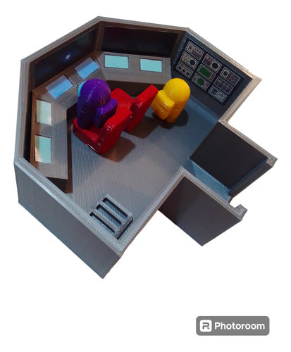 Among Us Spaceship Toy House with Control Module Includes 2 Figures 3