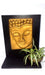 Buddha Ceramic and Wood Frame with Hanging or Standing Candle Holder 3