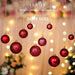 Senjie Christmas Ornaments for Xmas Trees, Red Shatterproof Christmas Ball Ornaments of 32 Pcs 3