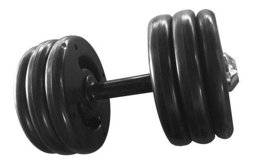 Dumbbell Injetado Pegada Emborrachada Academia Fitness 8kg 0