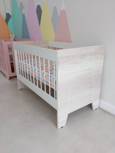 Convertible 5 in 1 Infant Crib Co-sleeper Desk with Removable Rail 1