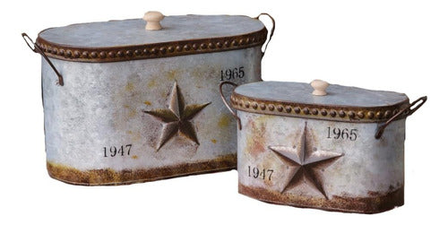 Your Hearts Delight Star-Shaped Nested Containers With Lid, 14-1/4 X 8 X 7-1/4 0