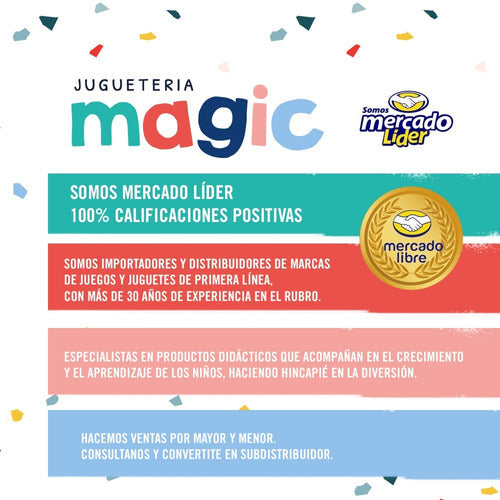 Bloques Magnific Iman Magnéticos 4 Cuadrados Juego Didactico 3