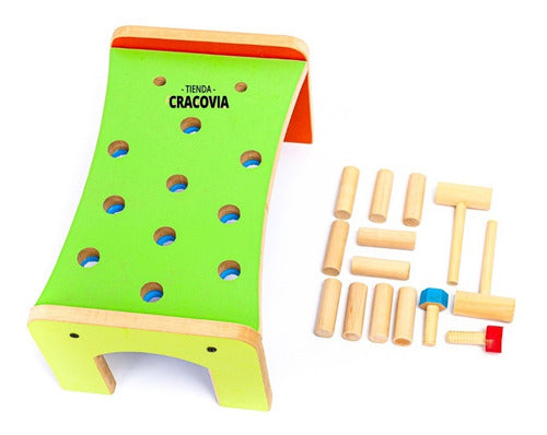 Tienda Cracovia Juego Banco Descarga Grande 10 Palos 2 Tornillos Martilo 1