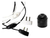15-Pack Black White Lamp Cable Set with E27 Socket 0