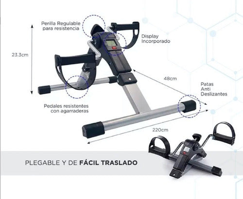 Silfab Foldable Rehabilitation Pedal Exerciser for Arms and Legs 1