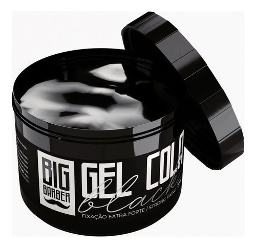 Gel Cola Black Big Barber 300g Pigmentado Atacado 24 Unidade 4