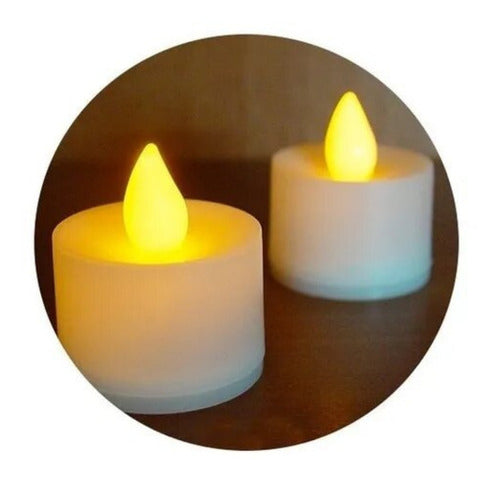 Smokeless Candles - 12 LED Warm Light for Weddings and Centerpieces 1