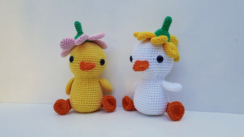 Amigurumi Sonajero 12 Cm Patitos 7