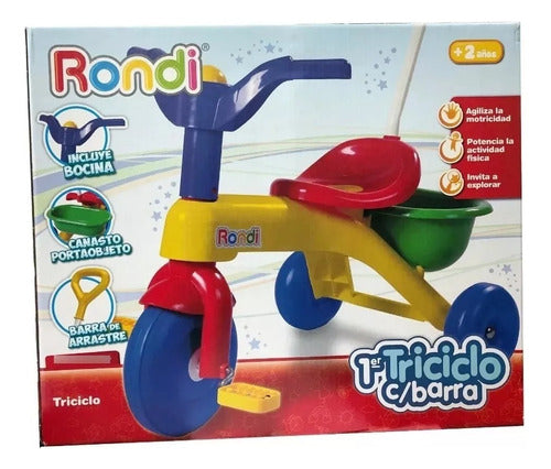 Rondi Tricycle 1st Tricycle with Push Bar 2