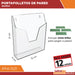 Porta Folletos Pared Acrílico A5 Pp4-1521-12 Pack/12 1