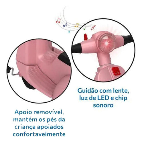 Triciclo De Passeio Banderetta Rosa Com Pedal Bandeirante 1