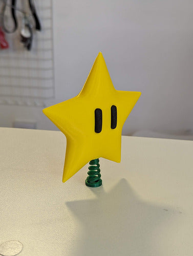 Christmas Mario Bros Star Ornament 3D Printed 2
